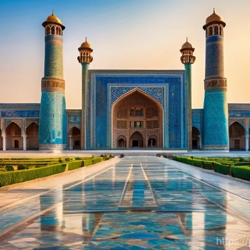 우즈베키스탄과 카자흐스탄의 차이점 - **Prompt:** A breathtaking panoramic view of Registan Square in Samarkand, Uzbekistan, captured duri...